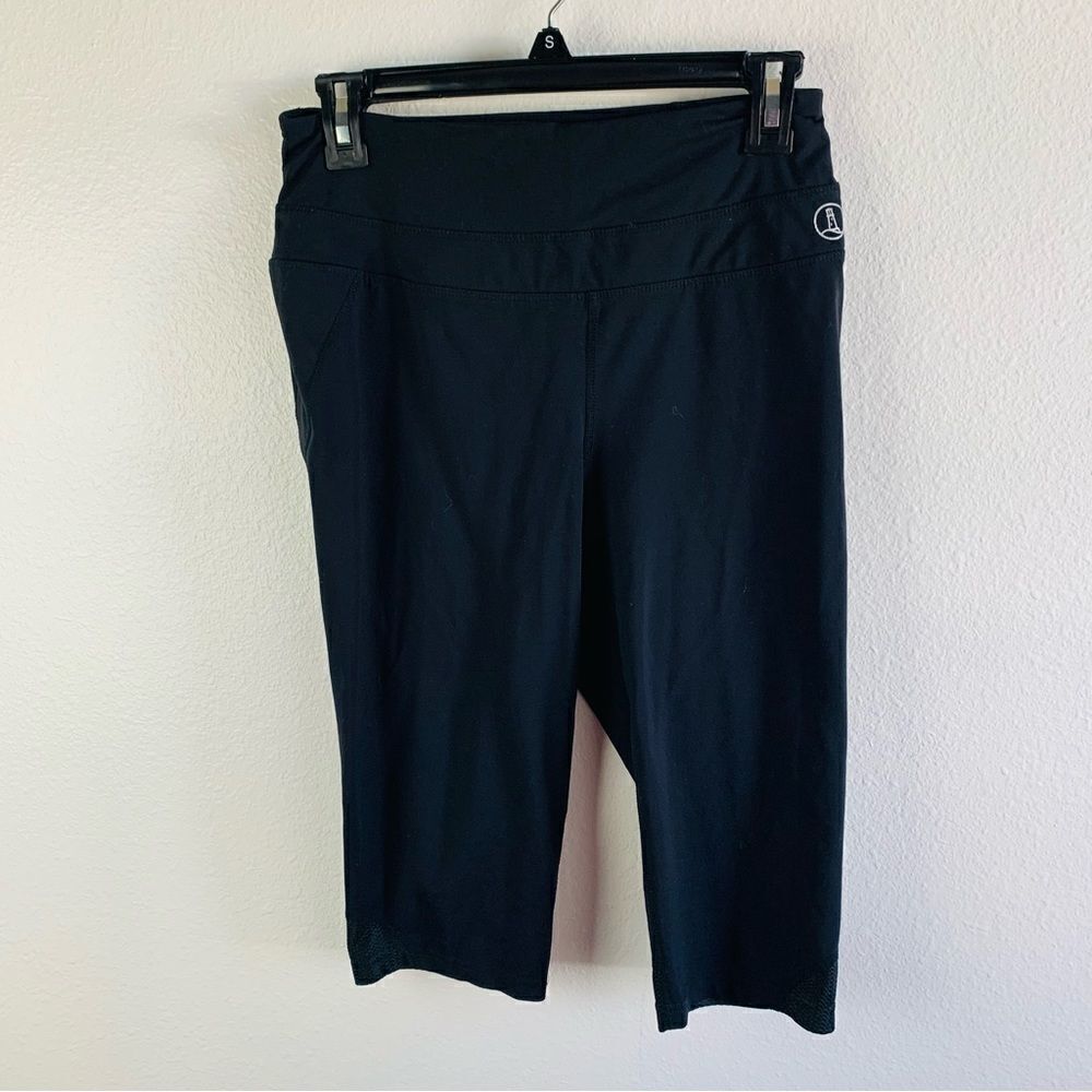 Lands End Black Capri Leggings